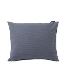 Steel Blue/Dk Gray Striped Cotton Poplin Pillowcase 50x70
