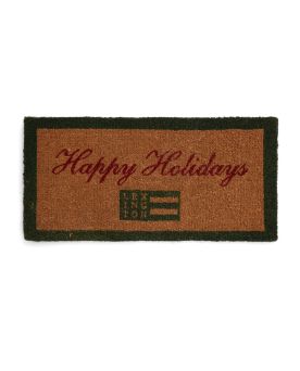 Happy Holidays Coir Fibre Door Mat