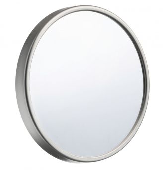 OUTLINE LITE - Sminkespeil med sugekopper, x12, sølv med speilglass